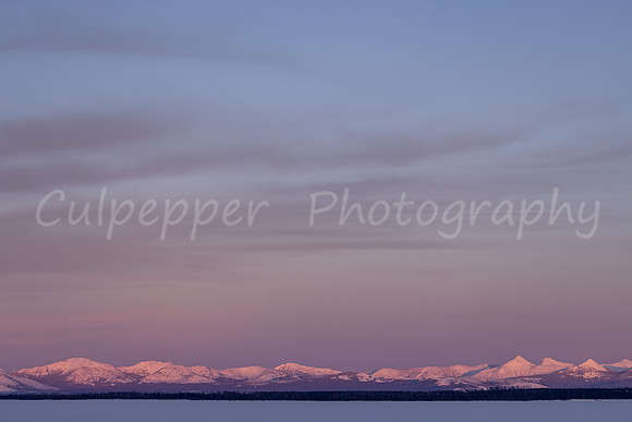 Sunset on Yellowstone Lake