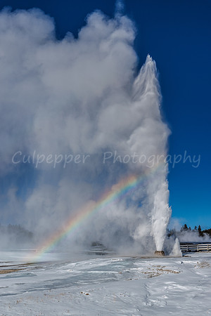 Beehive Geyser & Rainbow
