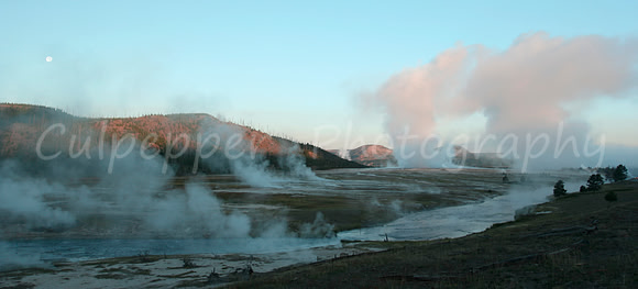 Sunrise at Midway Geyser Basin