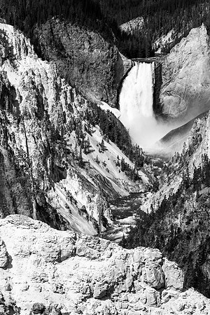 Lower Falls Black and White