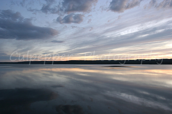 Reflection on Yellowstone Lake
